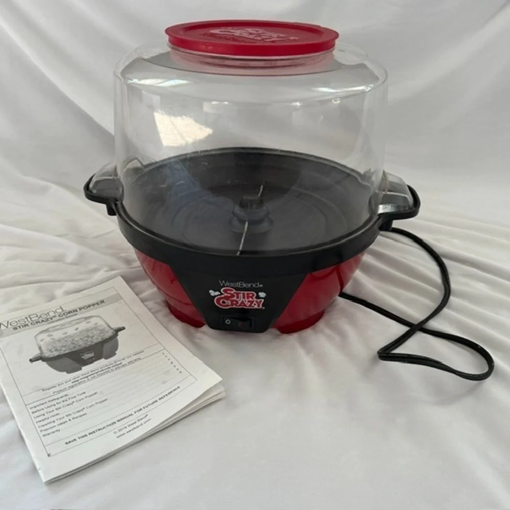 Westbend Stir Crazy Popcorn Popper Machine 6qt TESTED